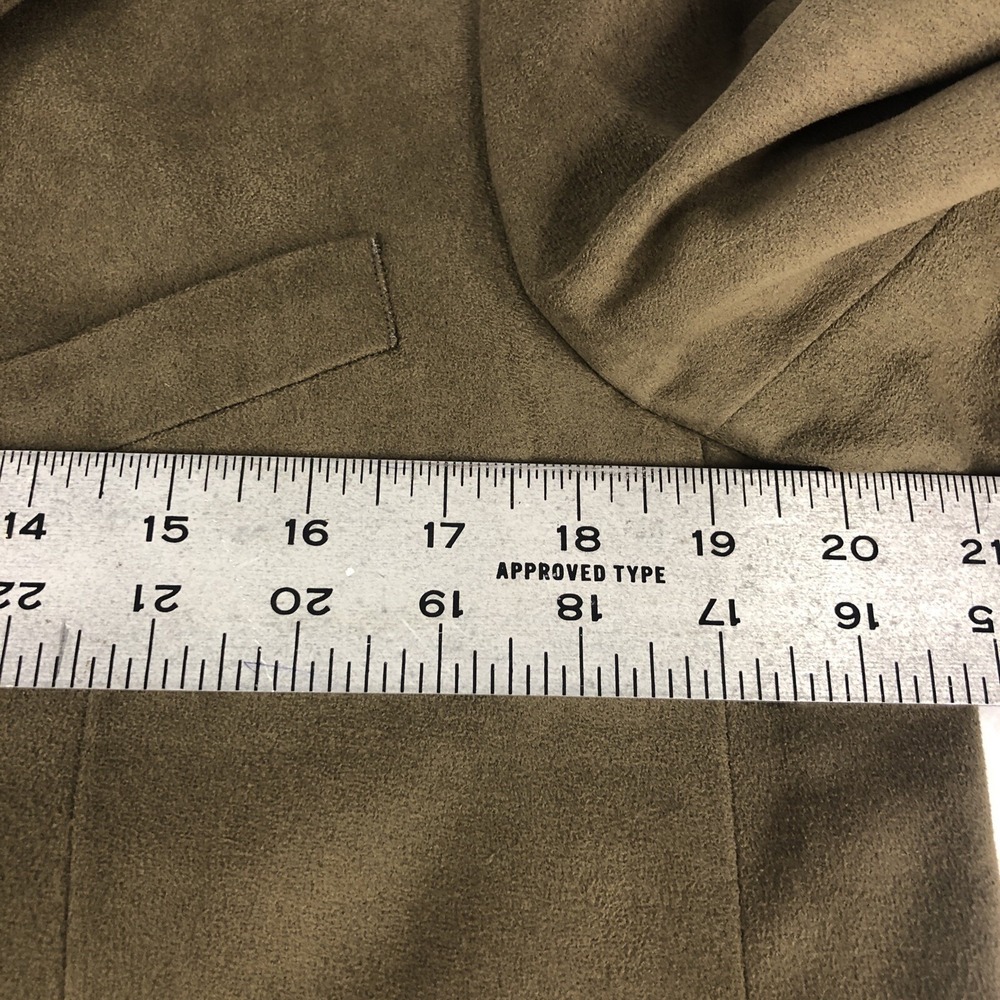 Brandini Solid Brown Microfiber Three Button Blaz… - image 7